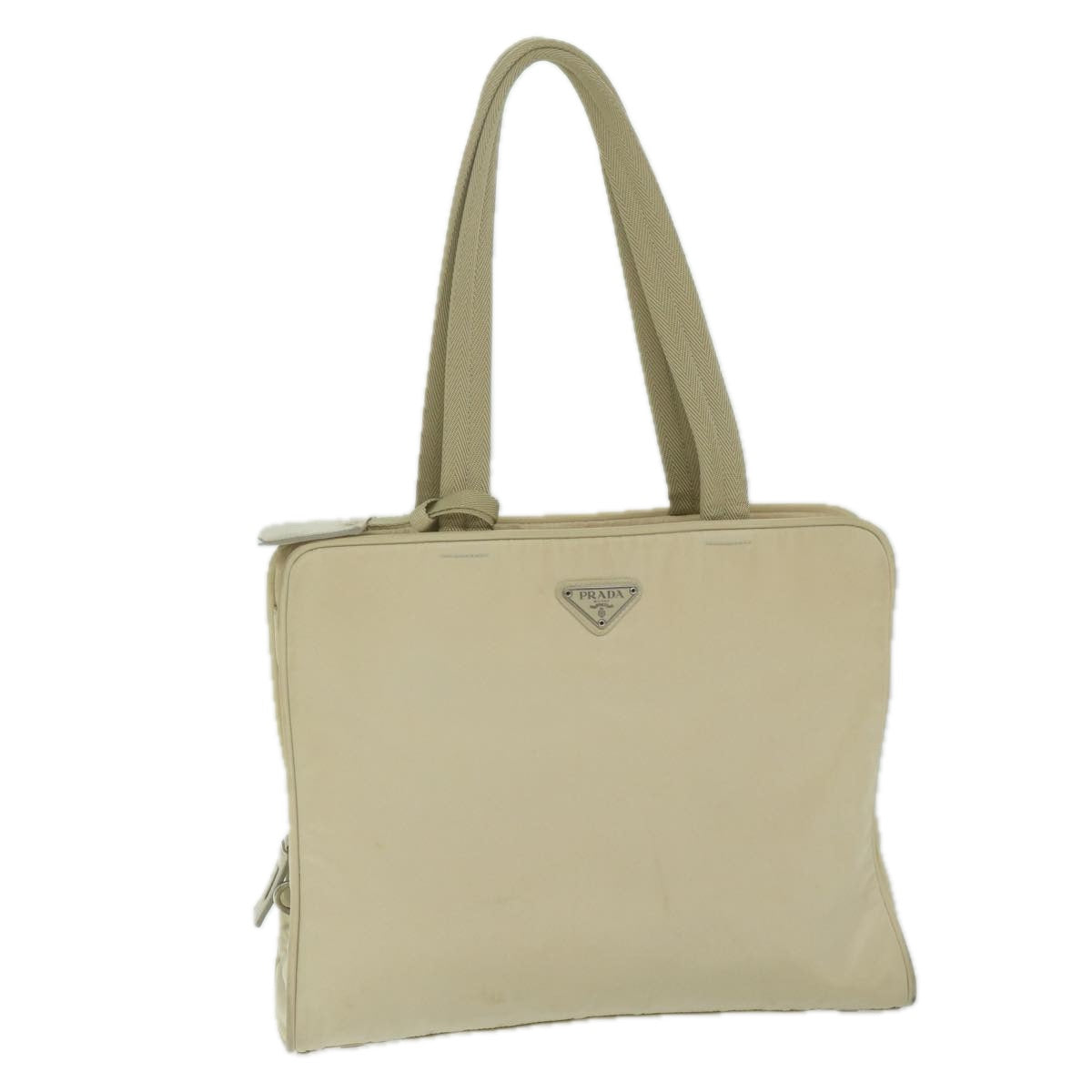 PRADA Tote Bag Nylon Cream 63183