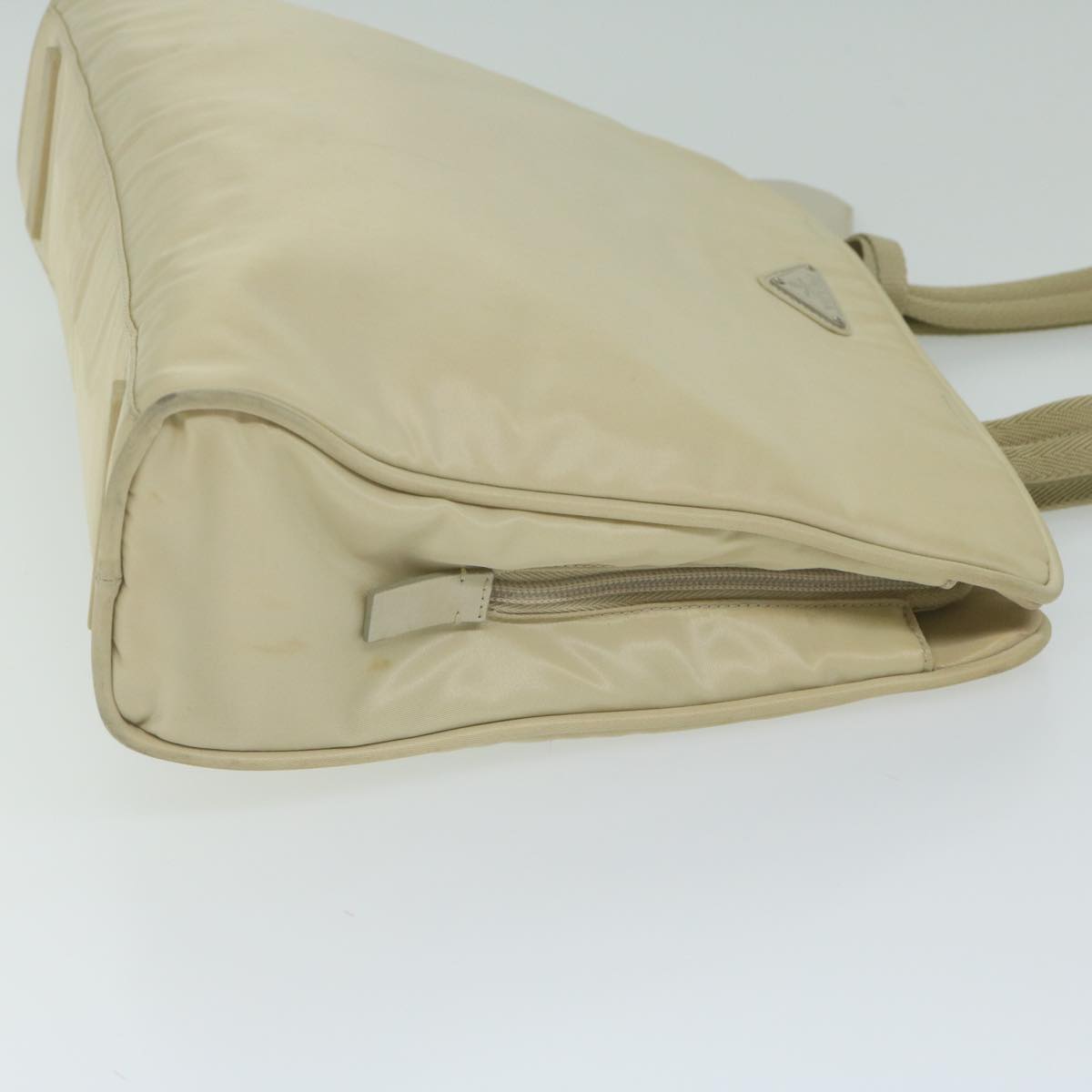 PRADA Tote Bag Nylon Cream 63183
