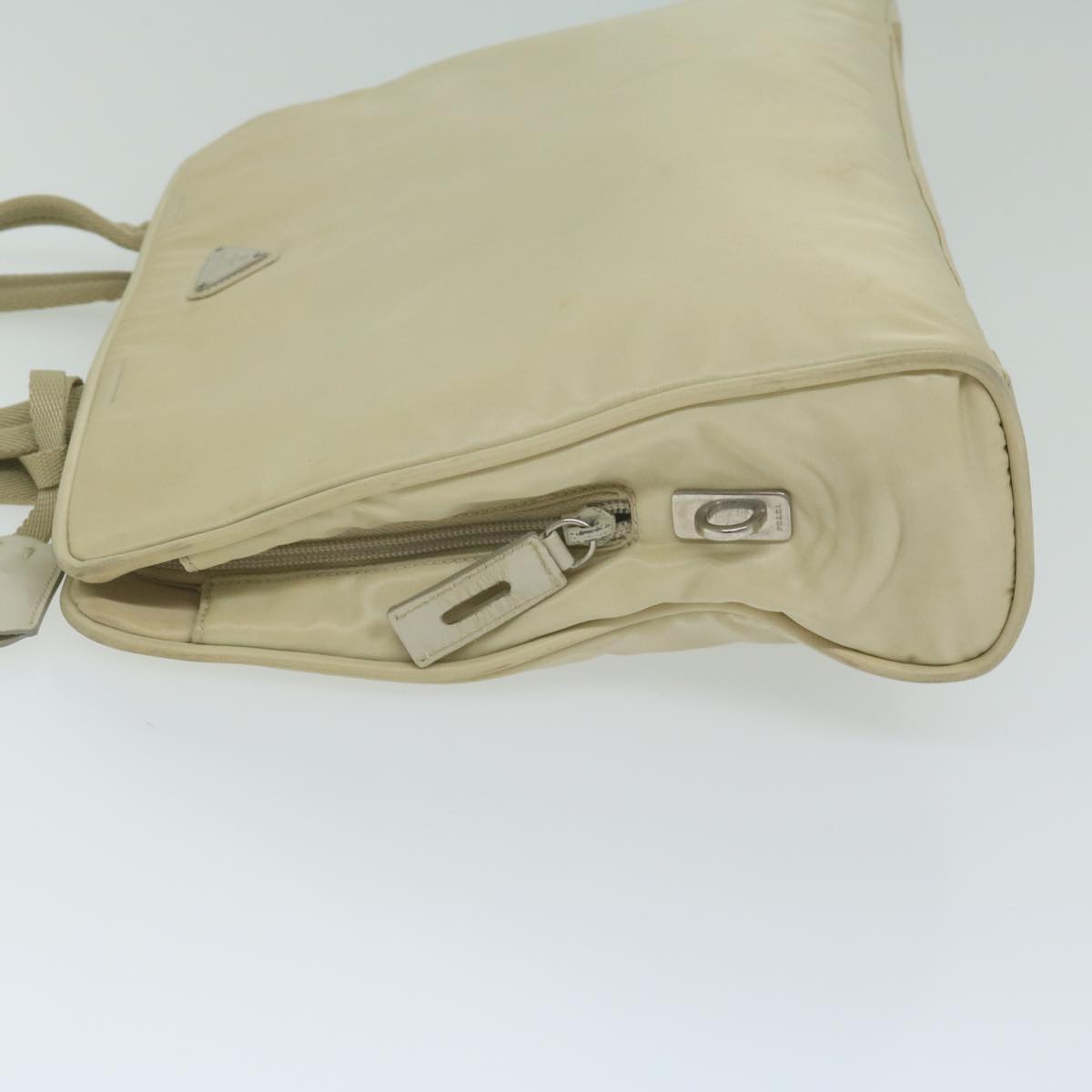 PRADA Tote Bag Nylon Cream 63183