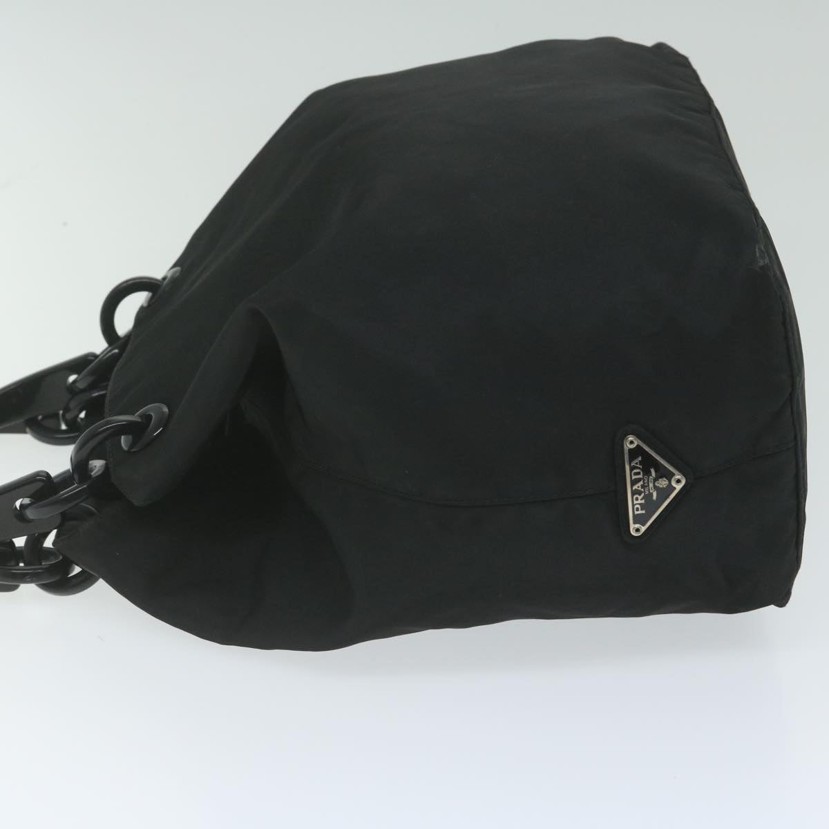 PRADA Hand Bag Nylon Black 63184