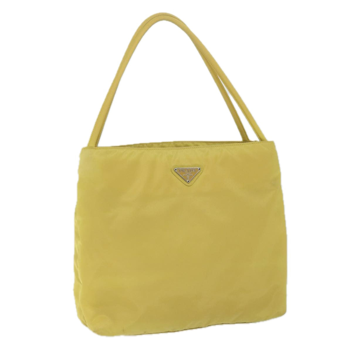 PRADA Tote Bag Nylon Yellow 63188