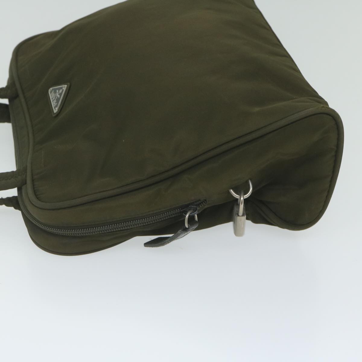 PRADA Tote Bag Nylon Khaki 63190