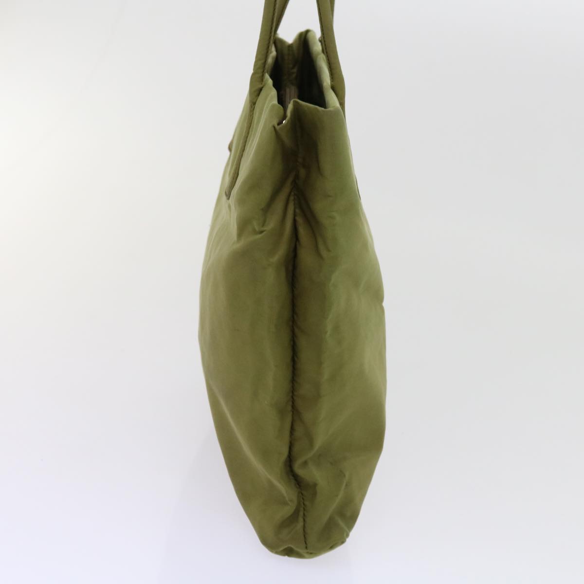 PRADA Hand Bag Nylon Khaki 63208