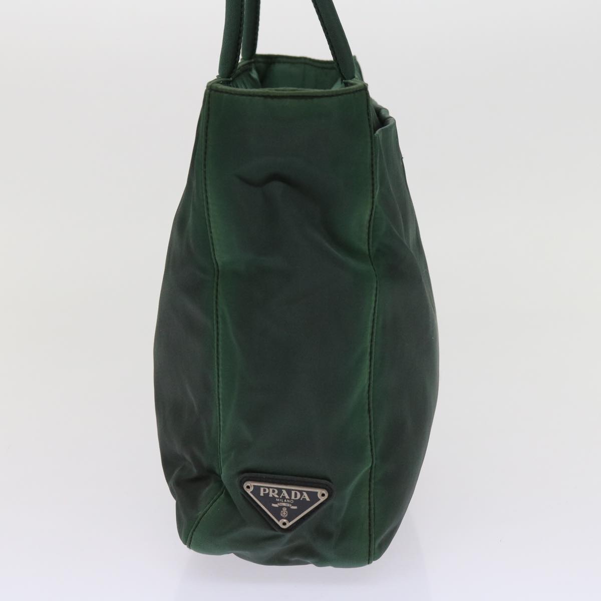 PRADA Hand Bag Nylon Green 63209
