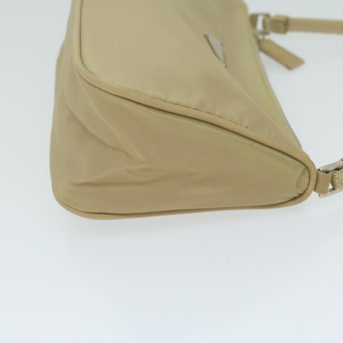 PRADA Accessory Pouch Nylon Beige 63225