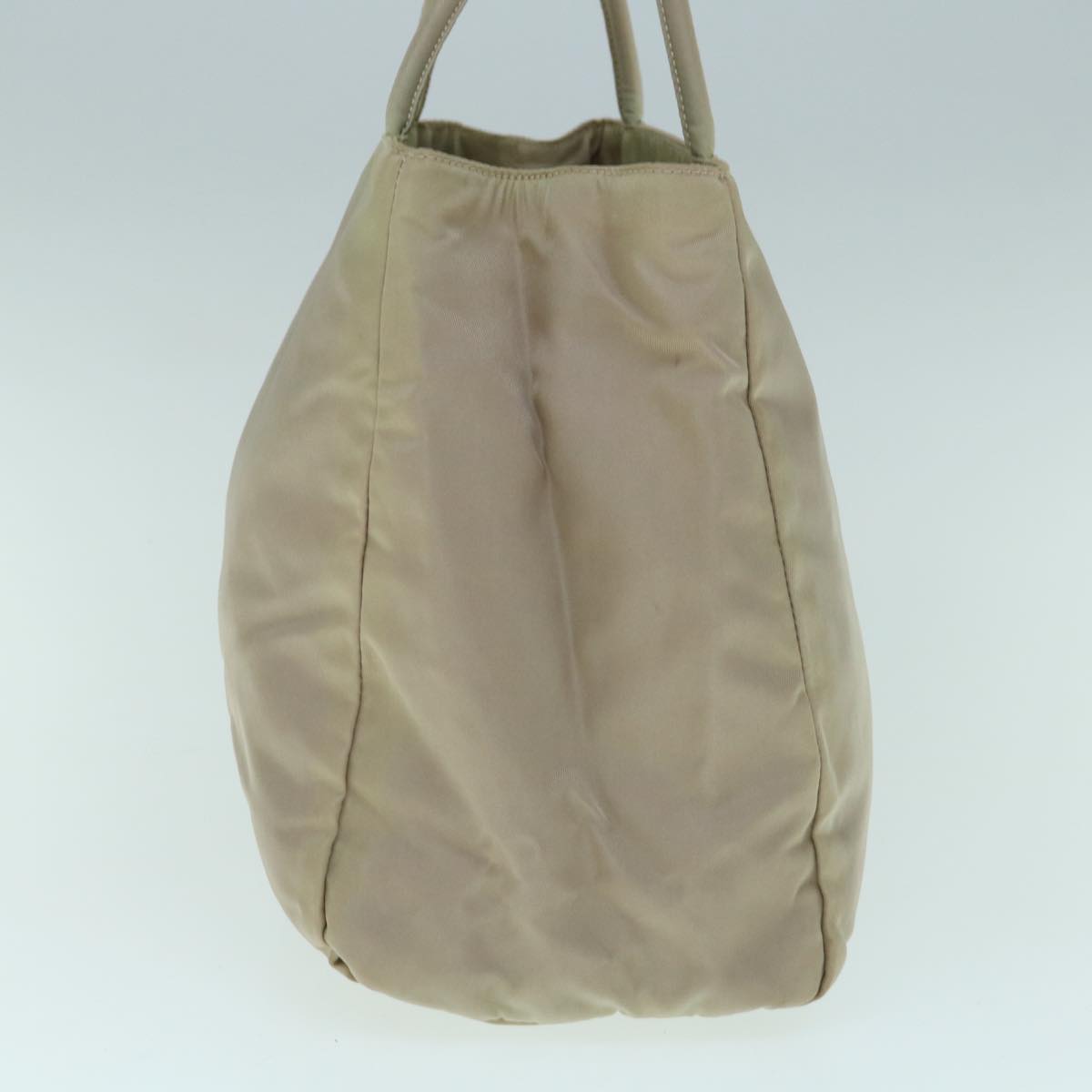 PRADA Hand Bag Nylon Beige 63260