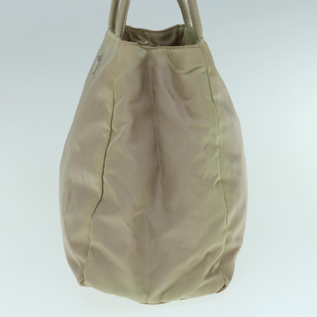 PRADA Hand Bag Nylon Beige 63260