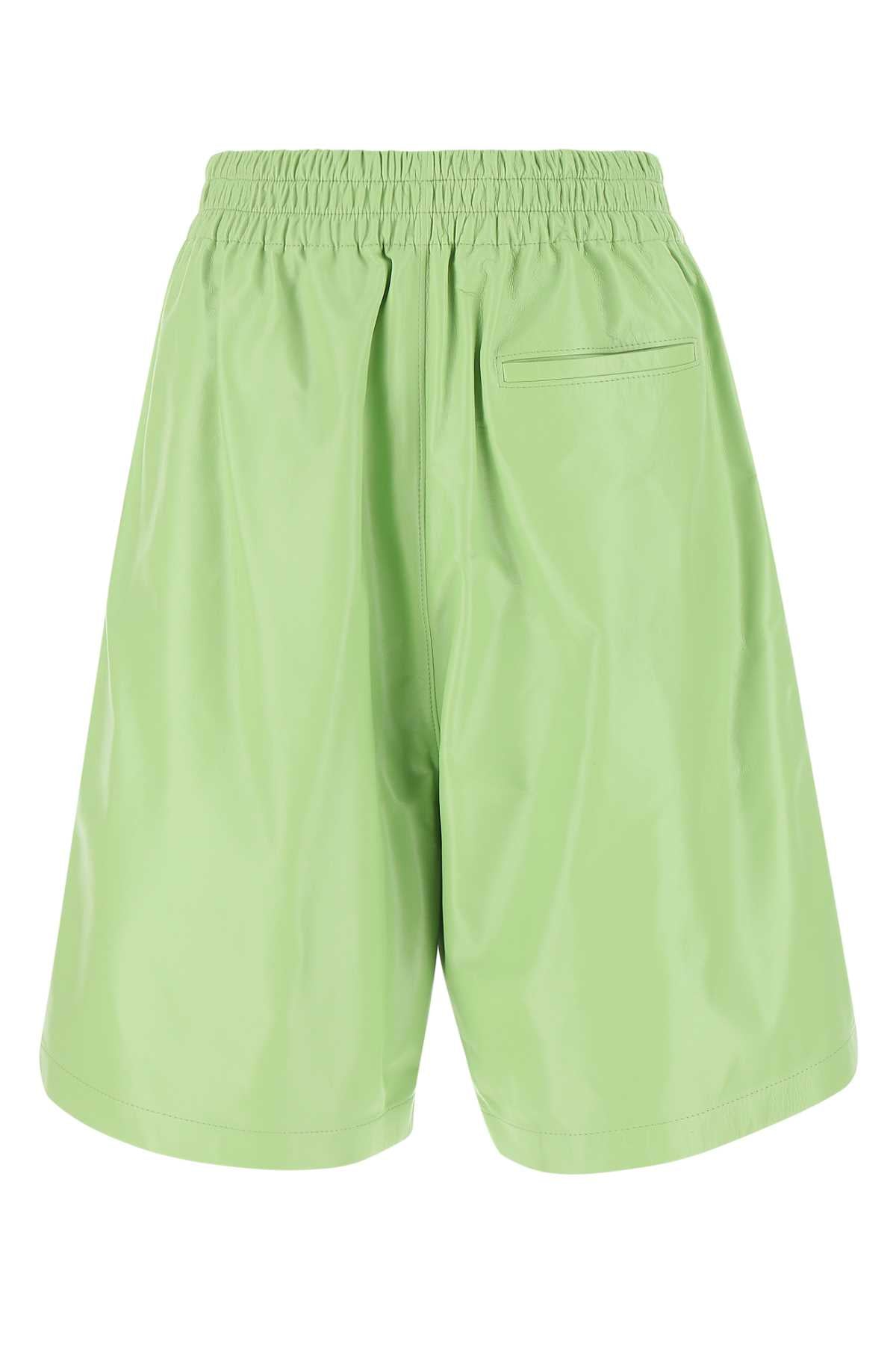 BOTTEGA VENETA Women's Mini Leather Bermuda Shorts