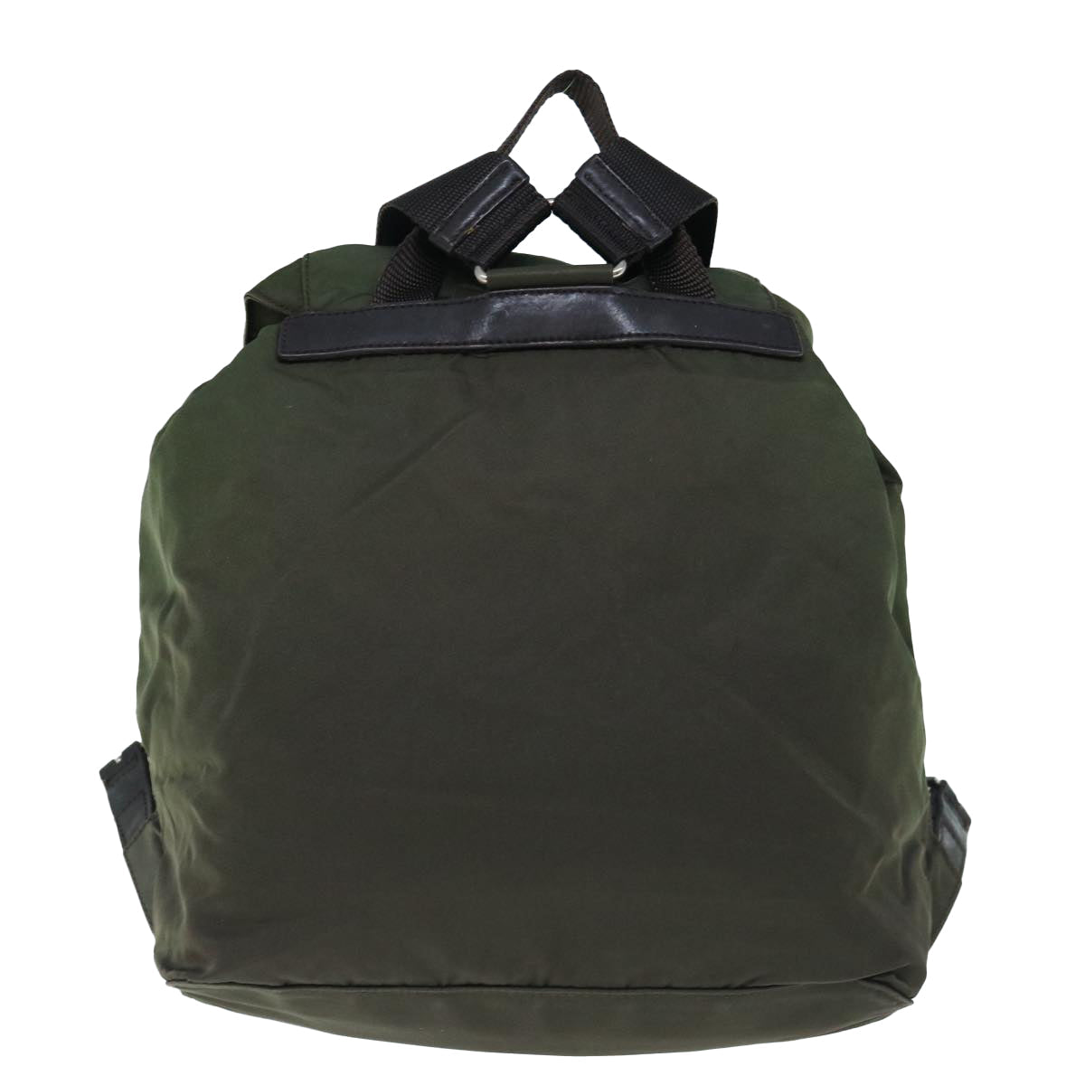 PRADA Backpack Nylon Khaki 63381