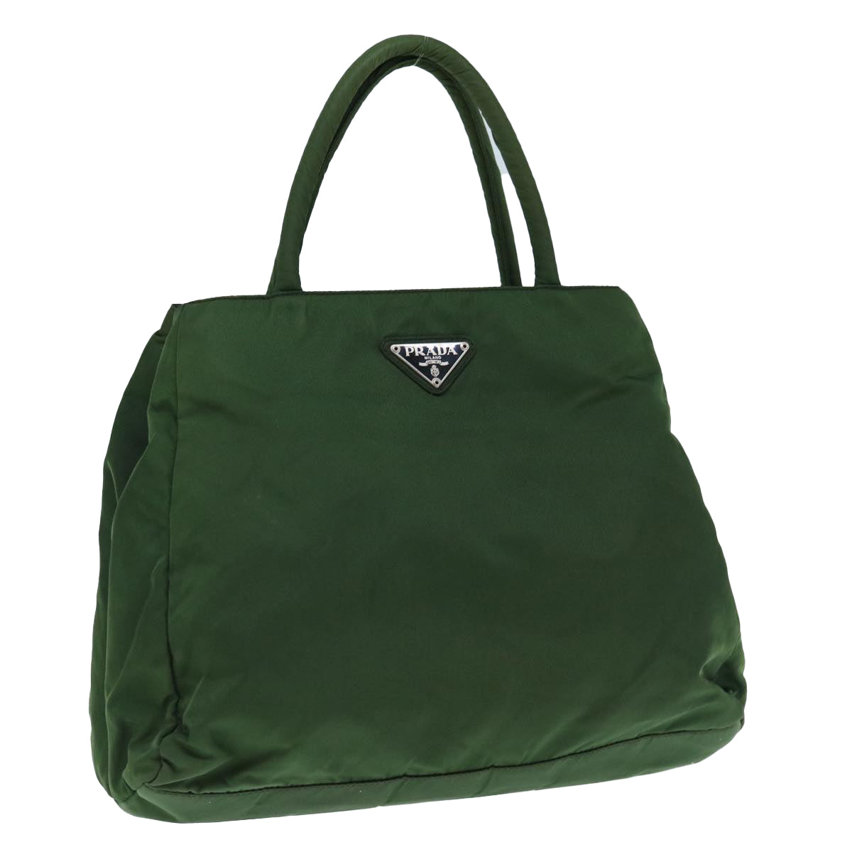PRADA Hand Bag Nylon Khaki 63383