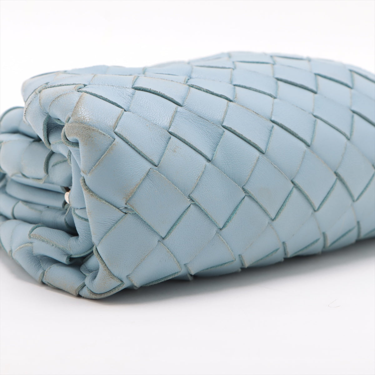 Bottega Veneta Intrecciato Mini in Leather Light Blue
