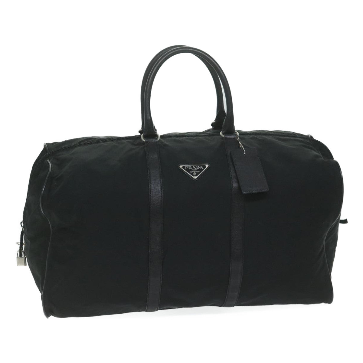 PRADA Boston Bag Nylon Black 63406