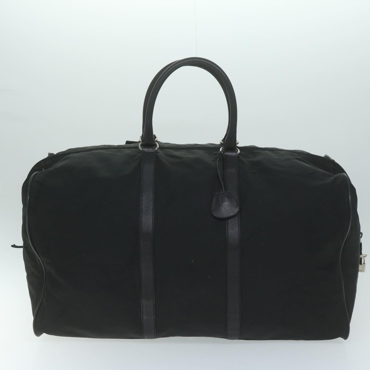 PRADA Boston Bag Nylon Black 63406