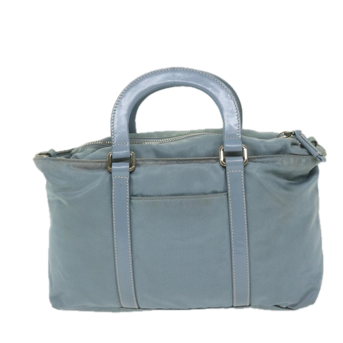 PRADA Hand Bag Nylon 2way Light Blue 63525