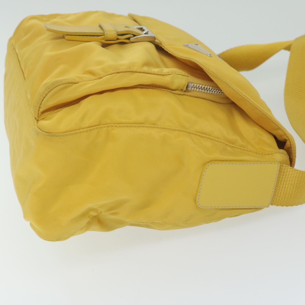 PRADA Shoulder Bag Nylon Yellow 63526