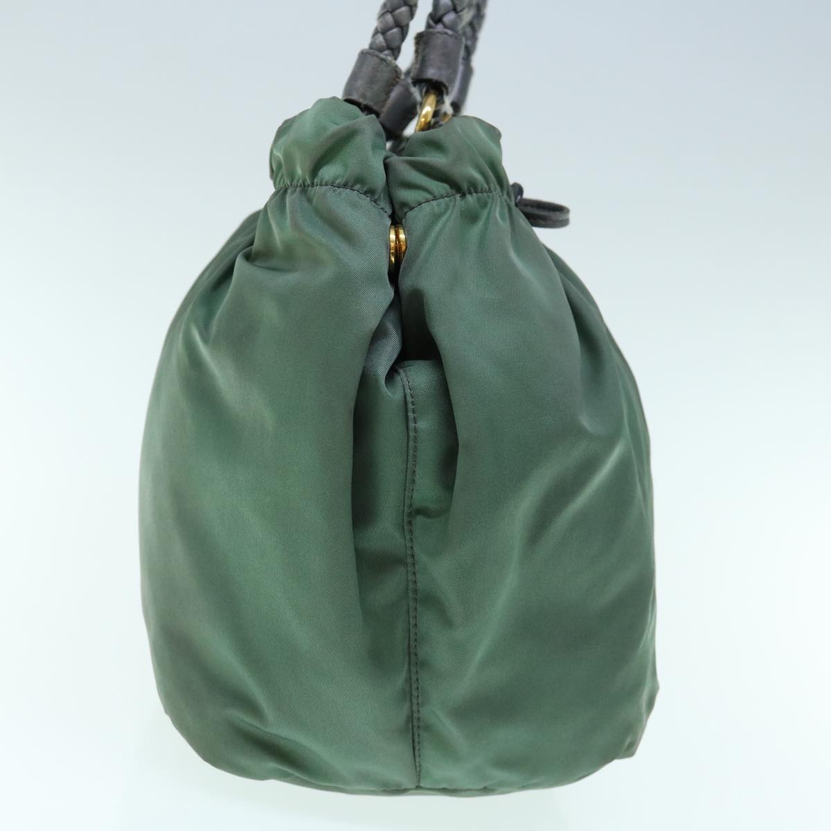 PRADA Hand Bag Nylon Green 63527