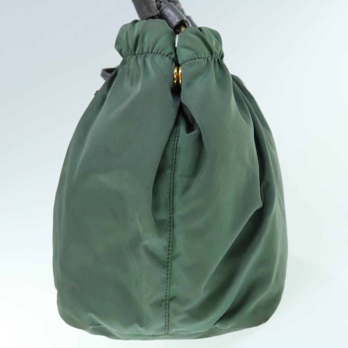 PRADA Hand Bag Nylon Green 63527