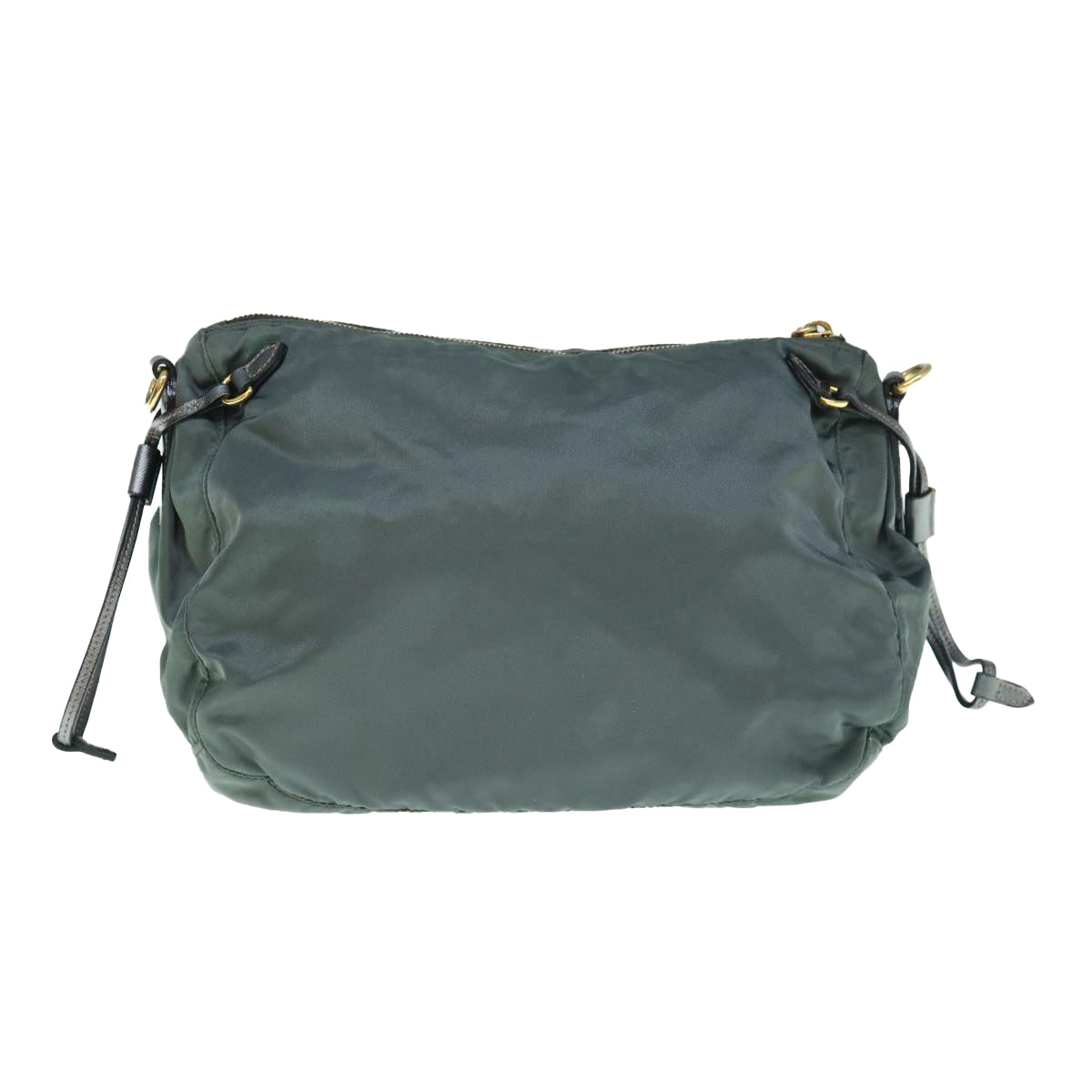 PRADA Shoulder Bag Nylon Green 63530