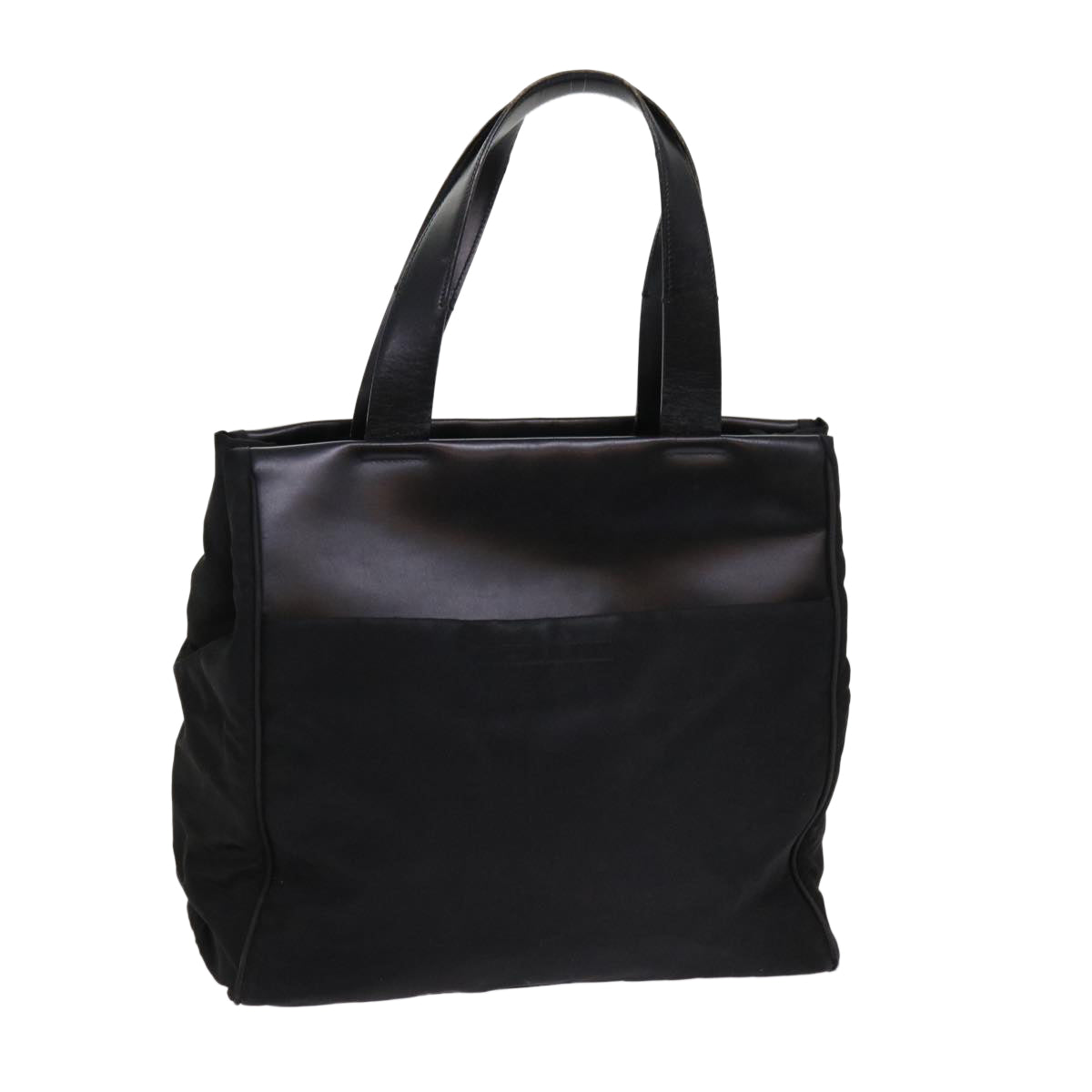 PRADA Hand Bag Nylon Black 63615