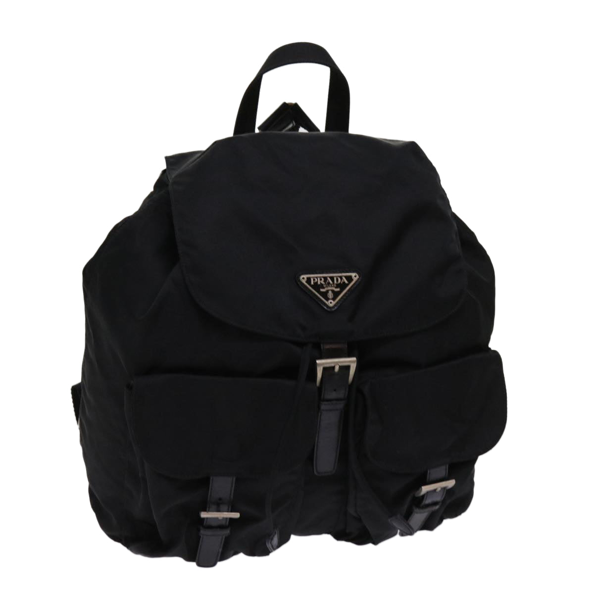 PRADA Backpack Nylon Black 63670