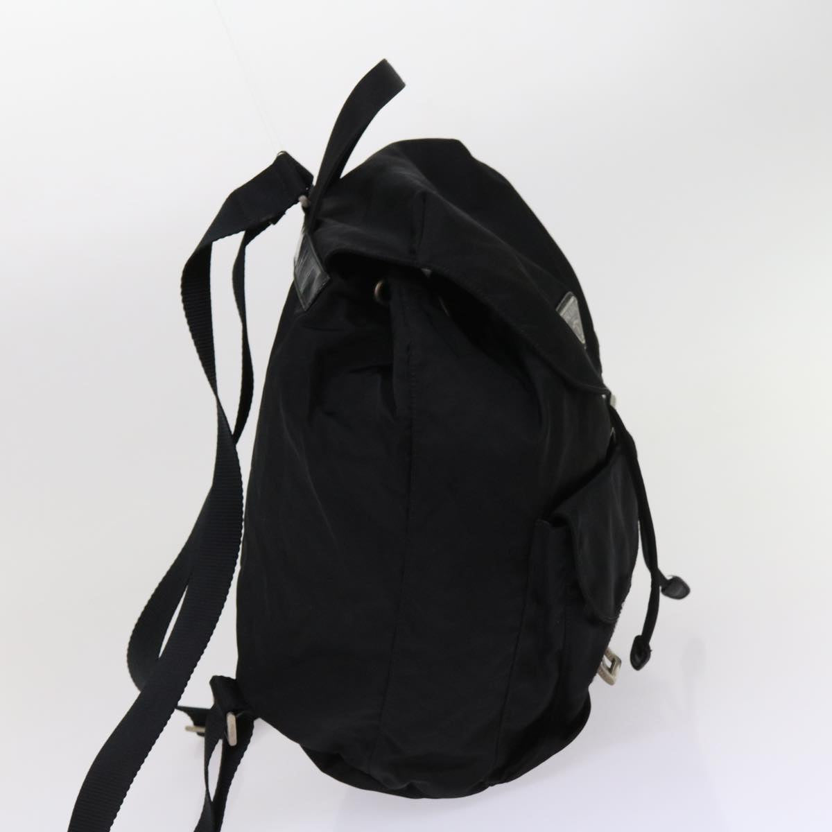 PRADA Backpack Nylon Black 63670