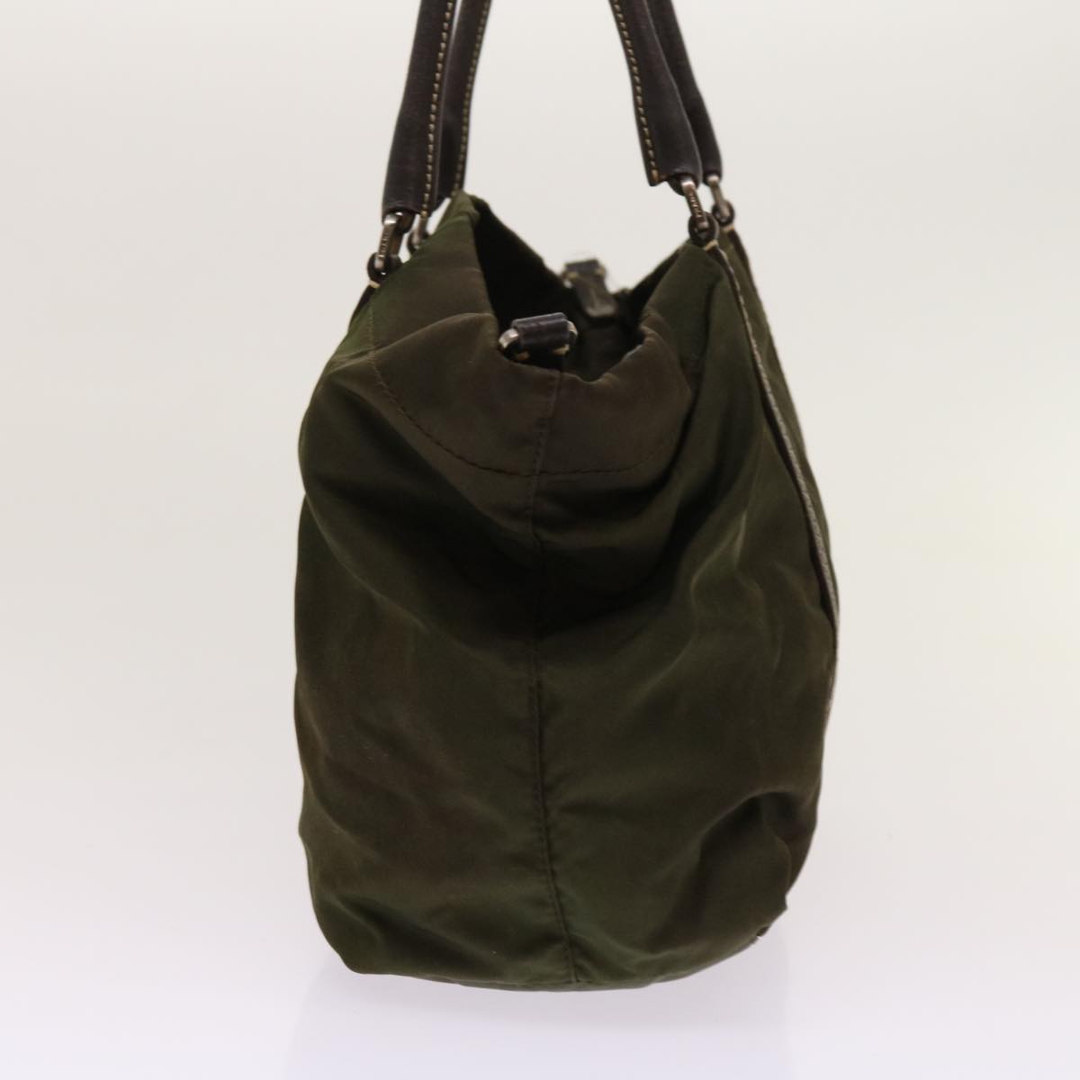 PRADA Tote Bag Nylon Khaki 63810