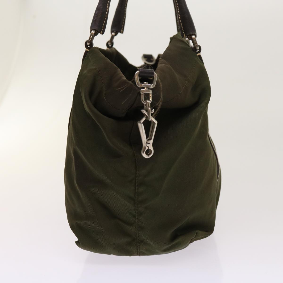 PRADA Tote Bag Nylon Khaki 63810
