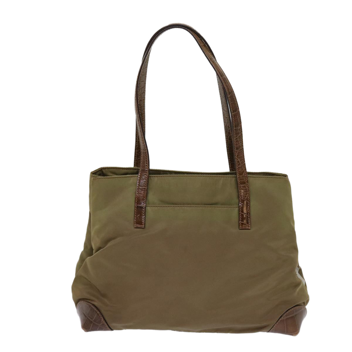 PRADA Shoulder Bag Nylon Khaki 63816