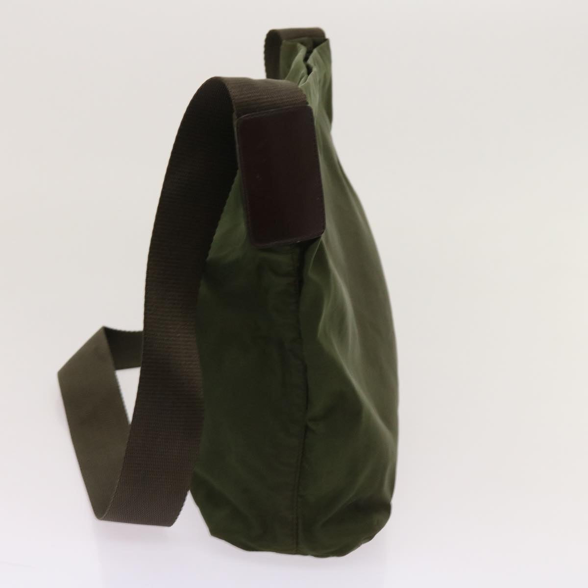 PRADA Shoulder Bag Nylon Khaki 63873