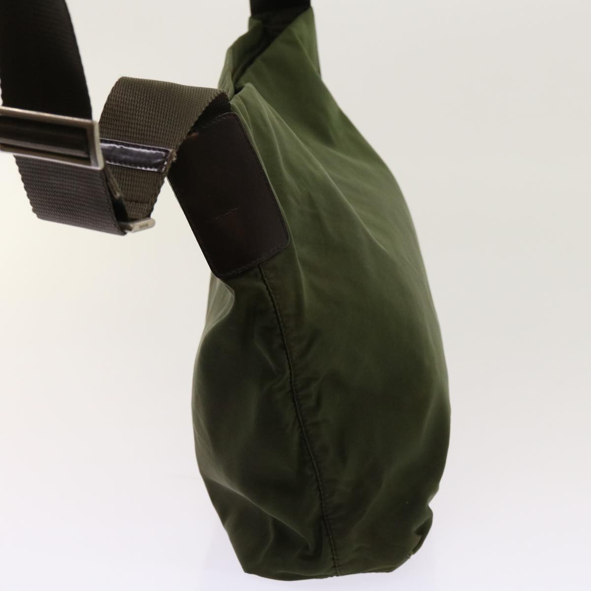 PRADA Shoulder Bag Nylon Khaki 63873