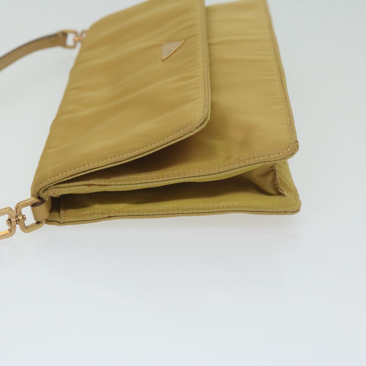 PRADA Accessory Pouch Nylon Yellow 63926