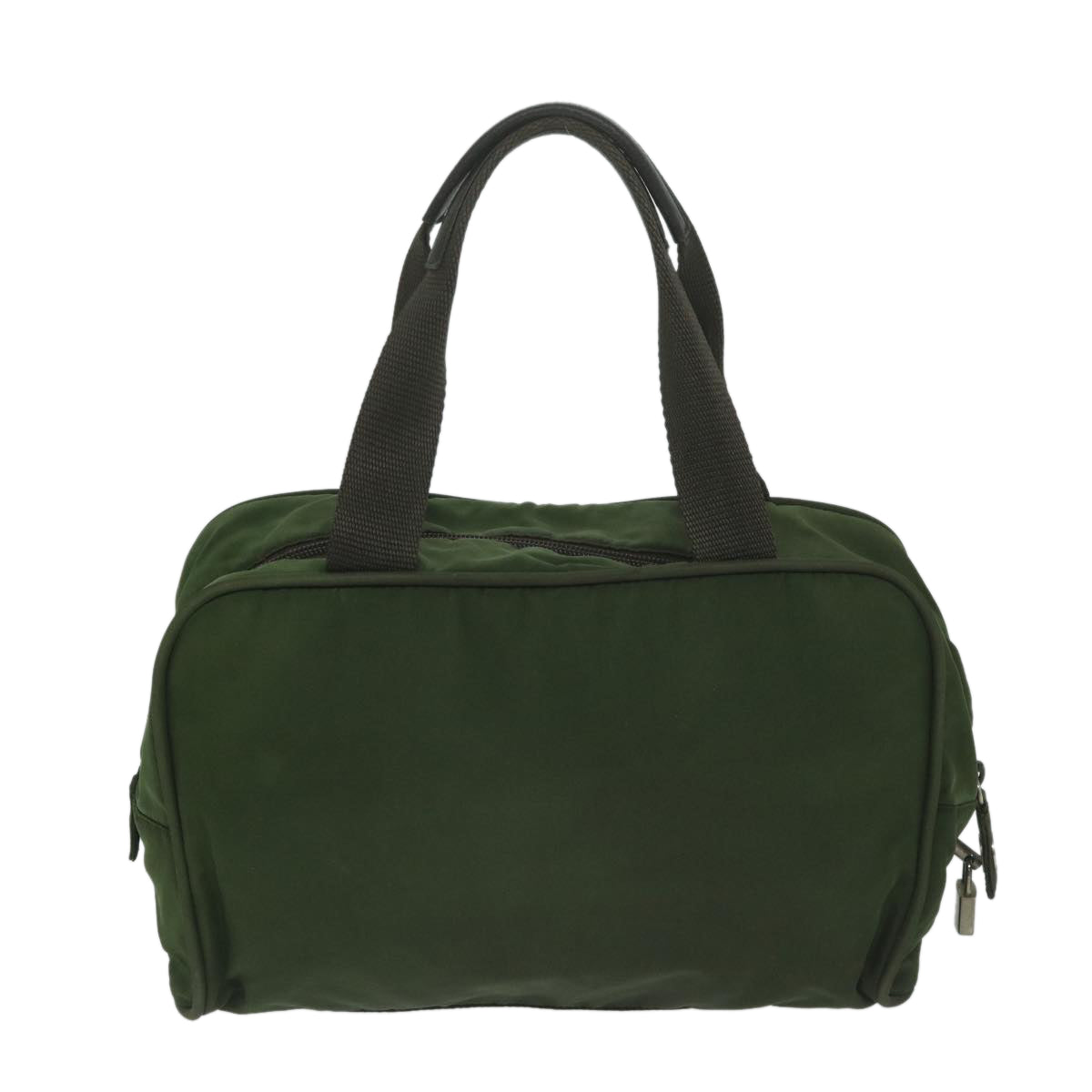 PRADA Hand Bag Nylon Khaki 63973