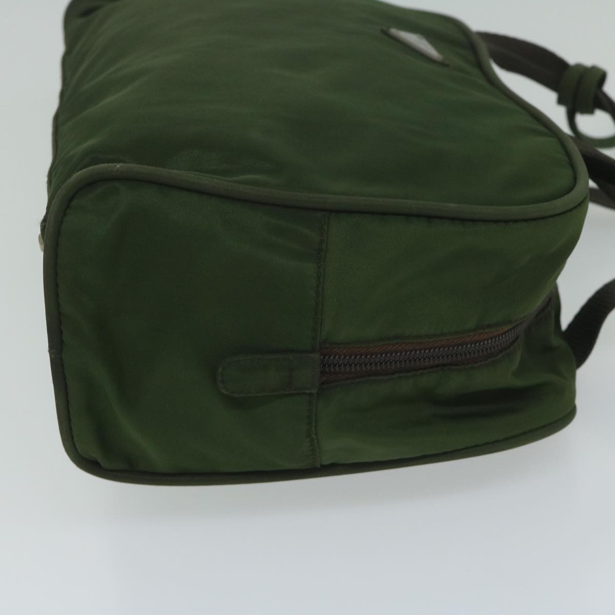 PRADA Hand Bag Nylon Khaki 63973