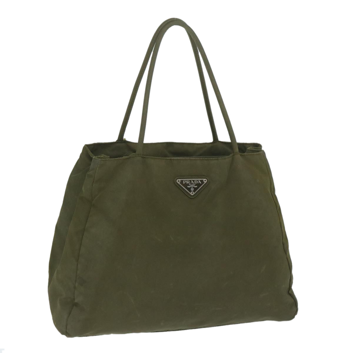 PRADA Tote Bag Nylon Khaki 63975