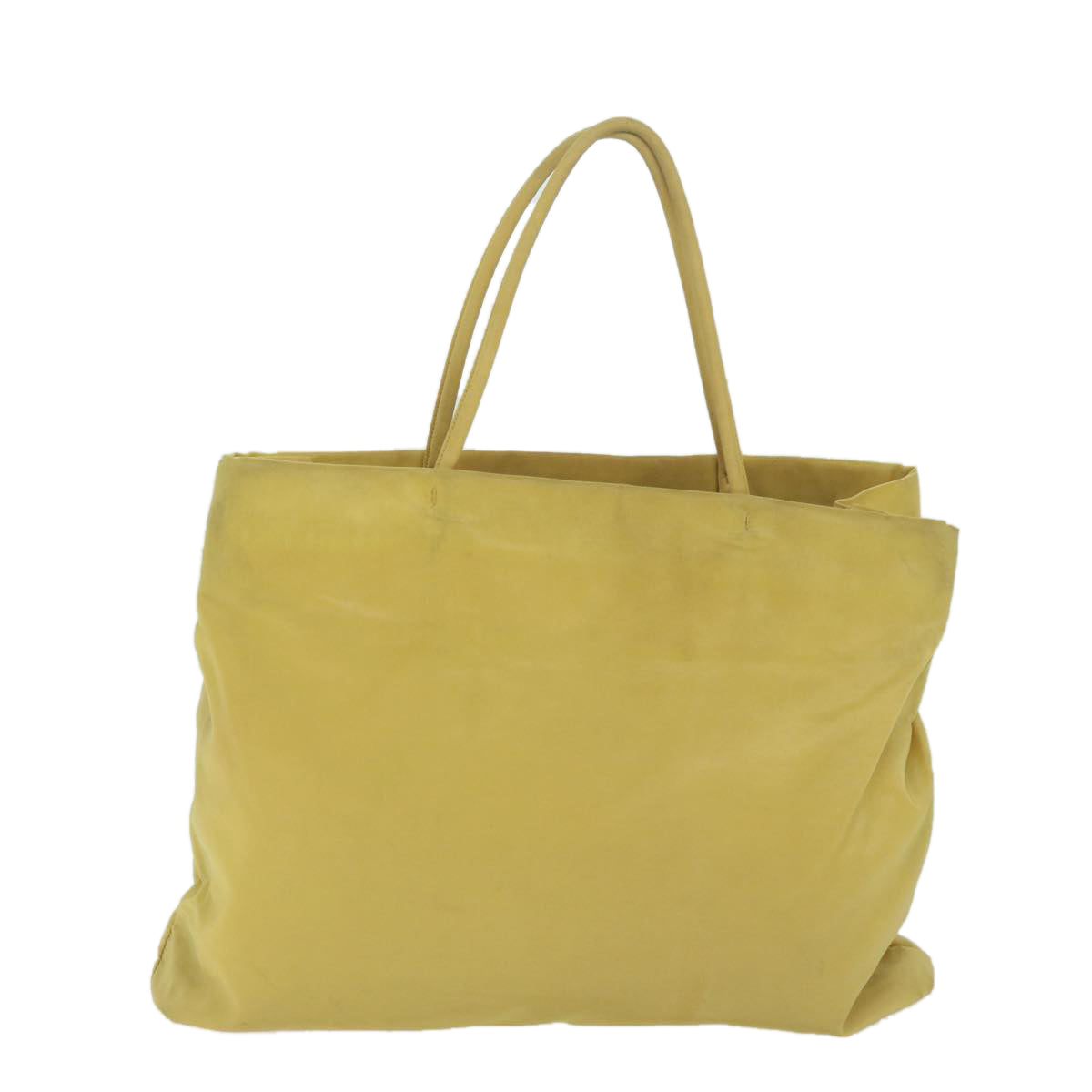 PRADA Tote Bag Nylon Yellow 63980