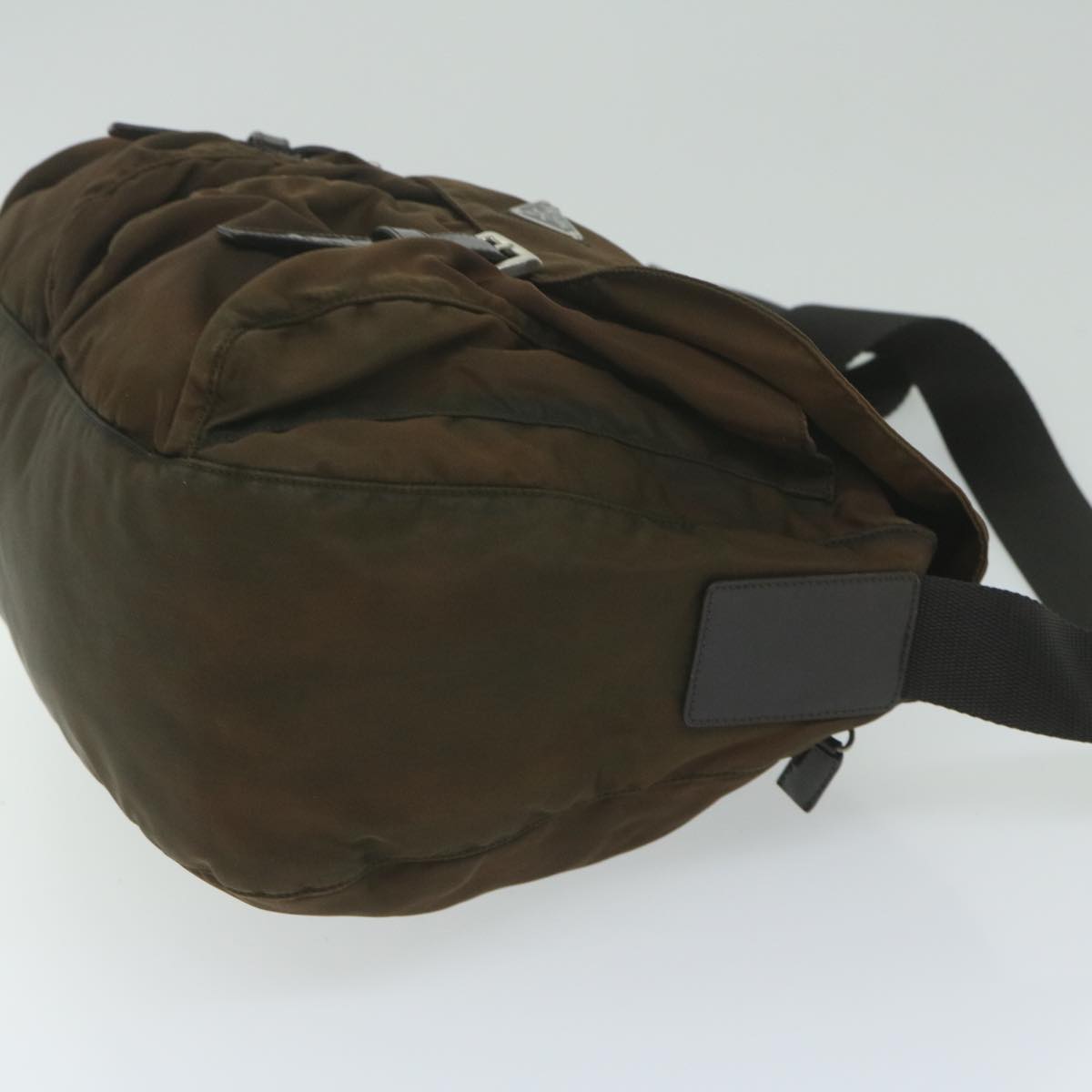 PRADA Shoulder Bag Nylon Brown 63981