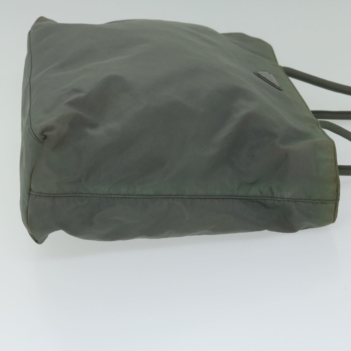 PRADA Hand Bag Nylon Khaki 63982