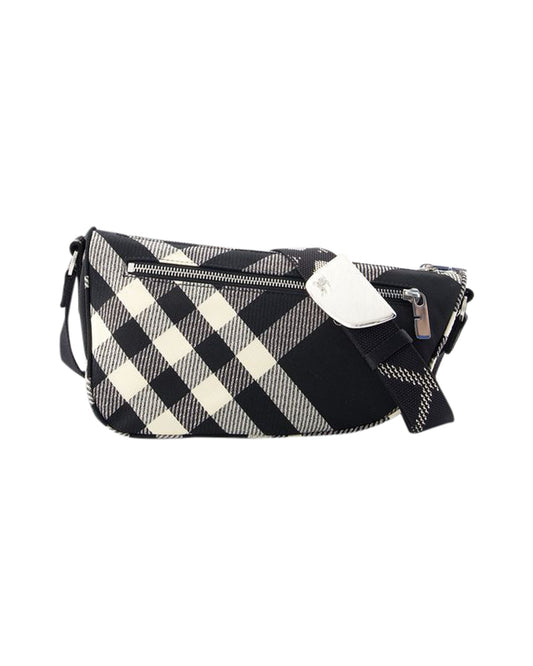 Shield Messenger S Crossbody - Burberry - Synthetic - Black