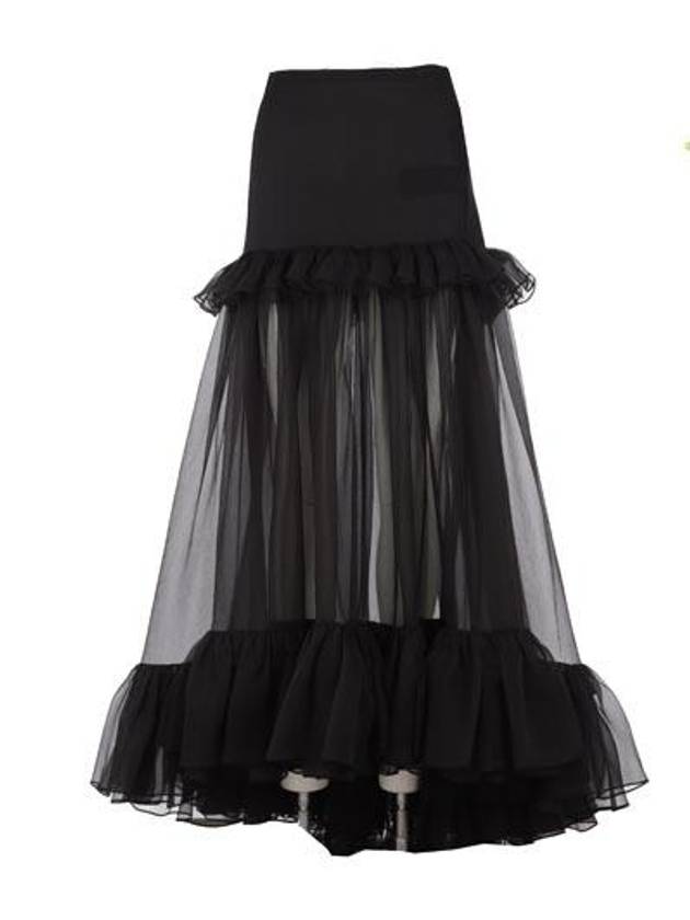 Saint Laurent Short Skirt 722888Y430U1000 NOIR BLACK