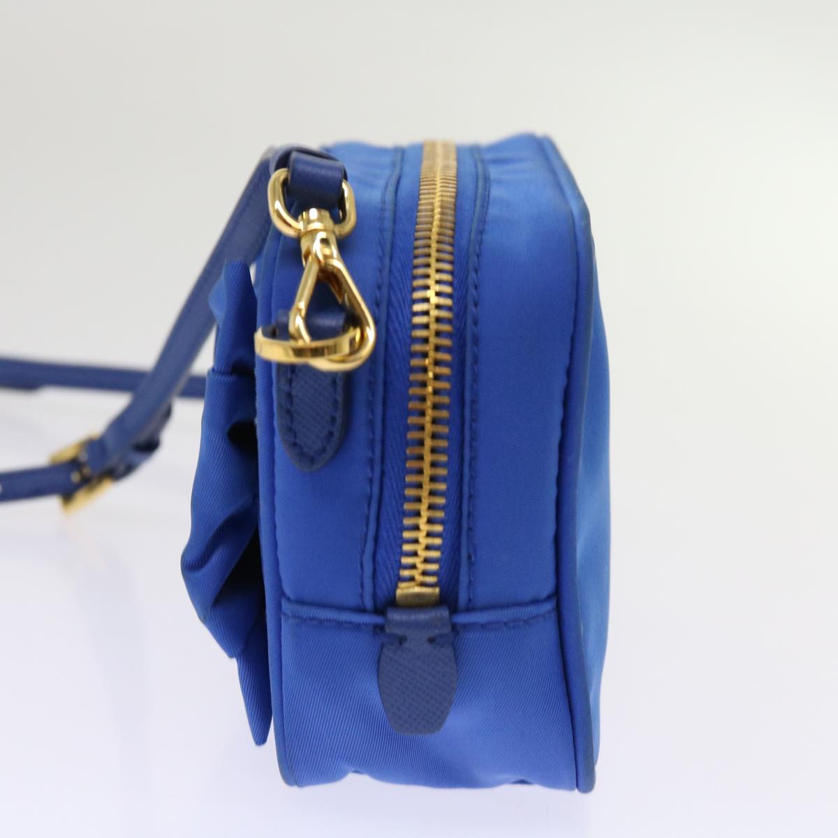 PRADA Shoulder Bag Nylon Blue 64052
