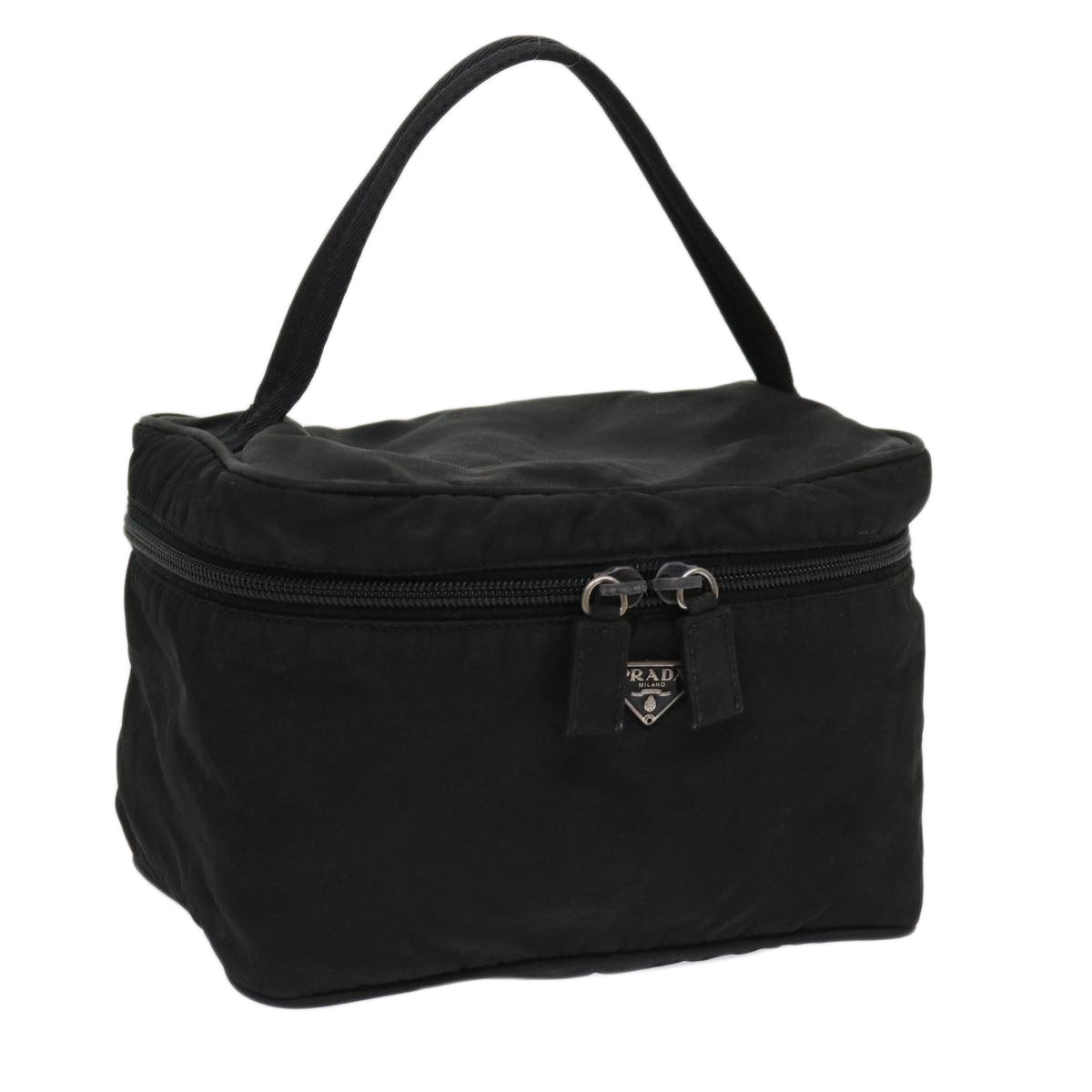 PRADA Vanity Cosmetic Pouch Nylon Black 64221