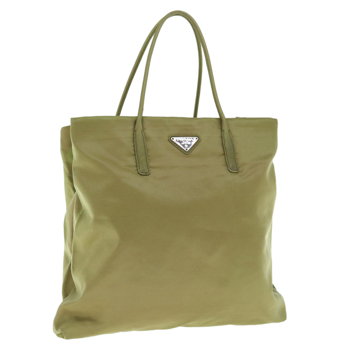 PRADA Tote Bag Nylon Khaki 64272