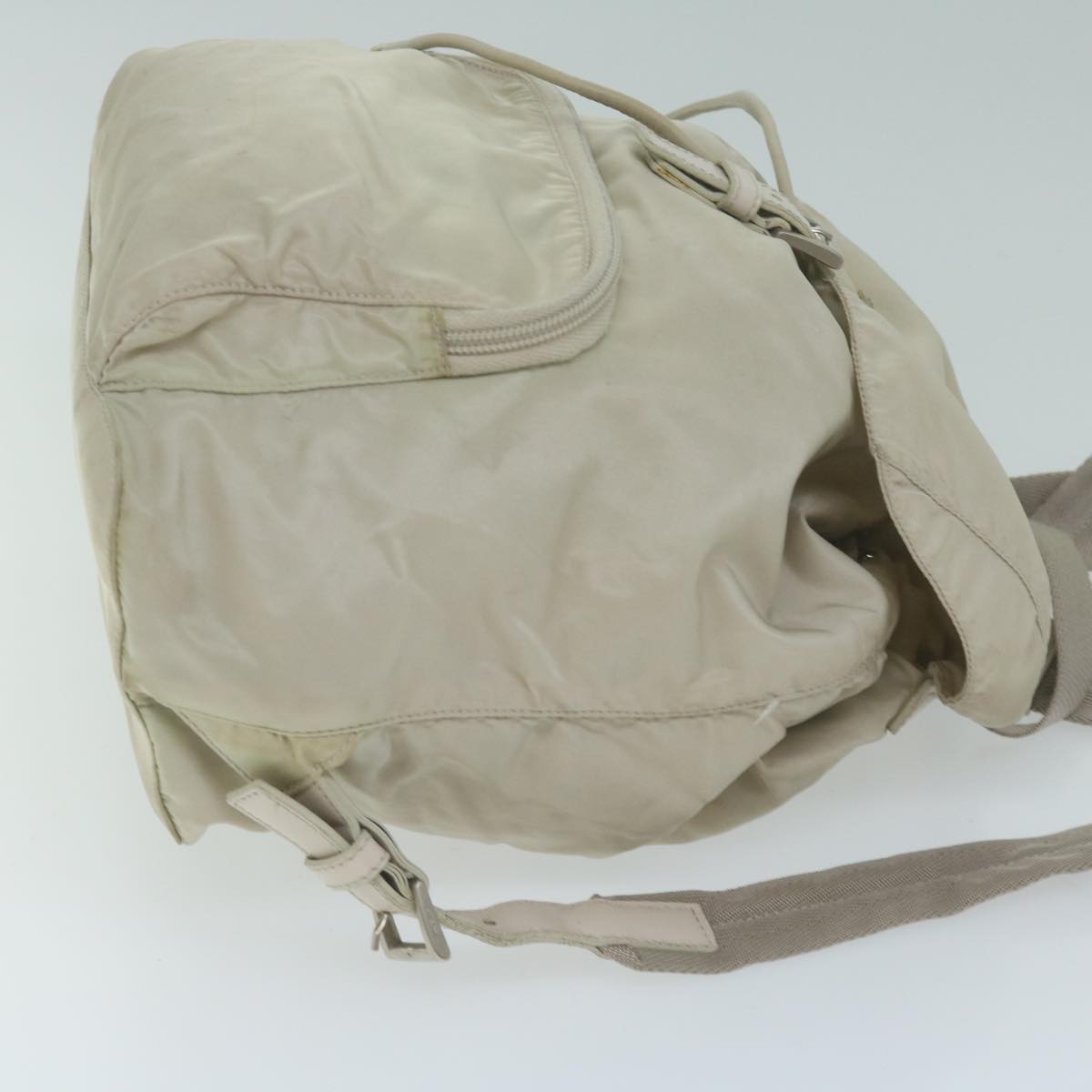 PRADA Backpack Nylon Ivory 64459