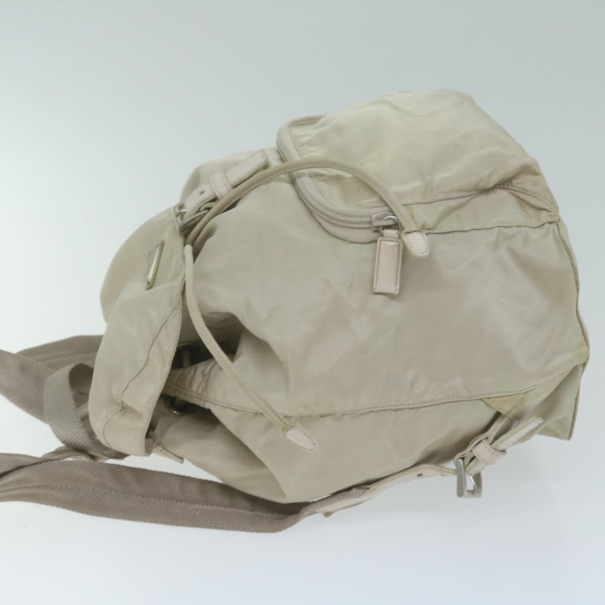 PRADA Backpack Nylon Ivory 64459