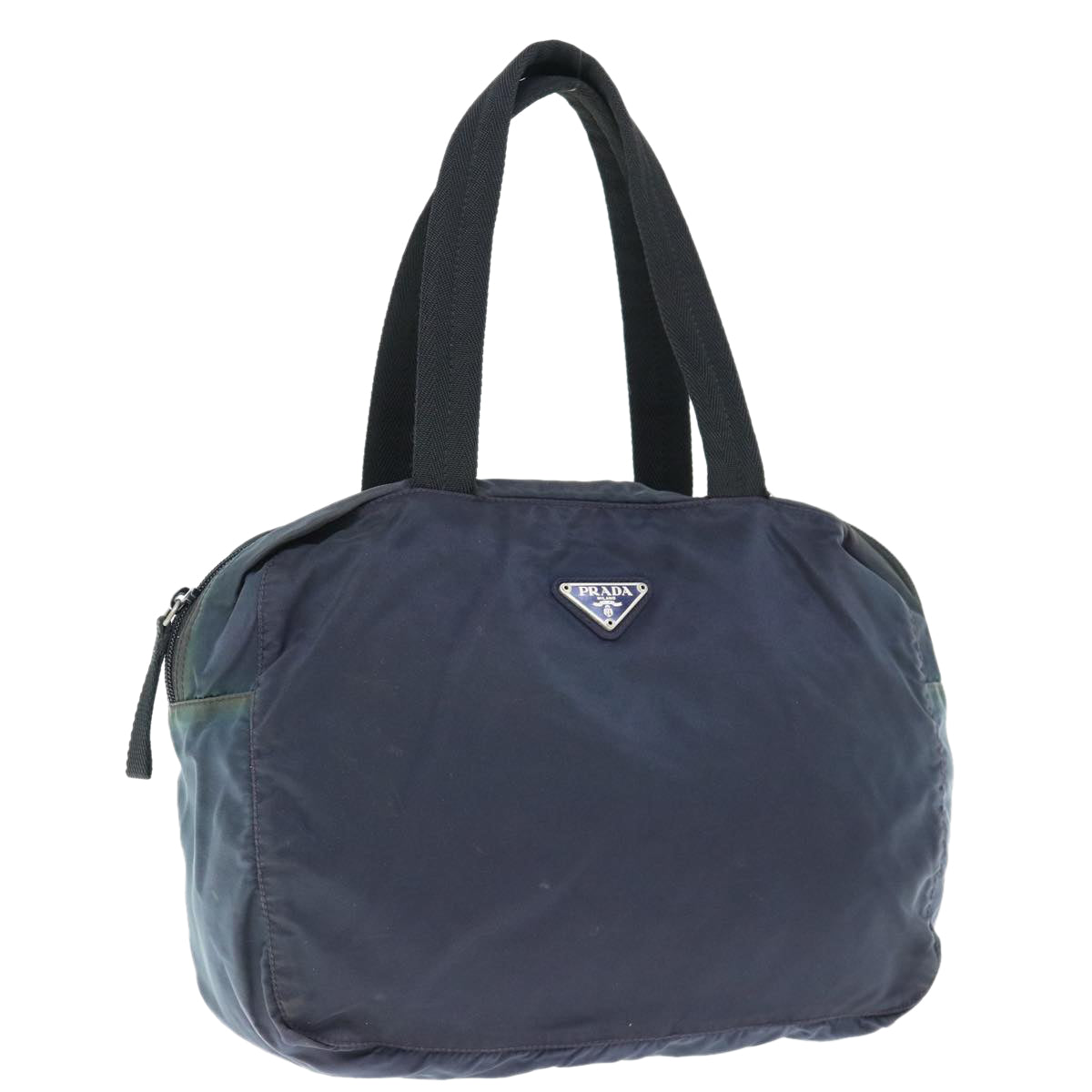 PRADA Hand Bag Nylon Navy 64462