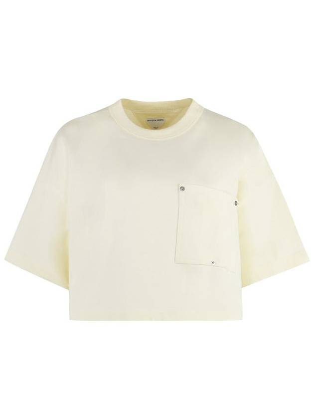 Bottega Veneta Crew Neck Pocket Short Sleeve T-Shirt White