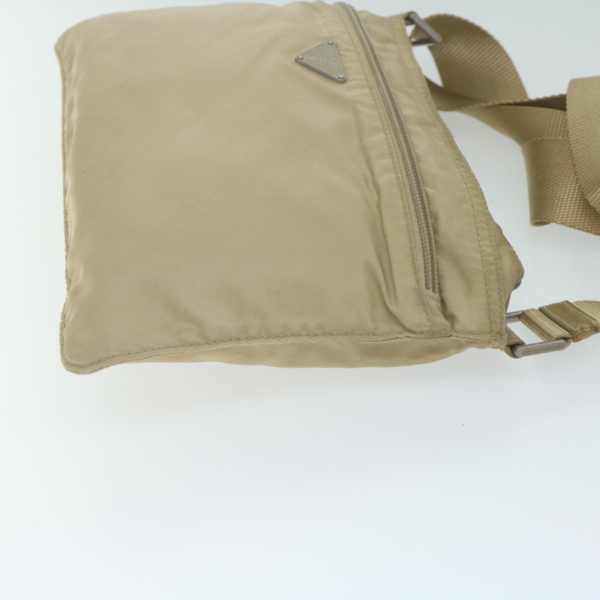 PRADA Shoulder Bag Nylon Beige 64646