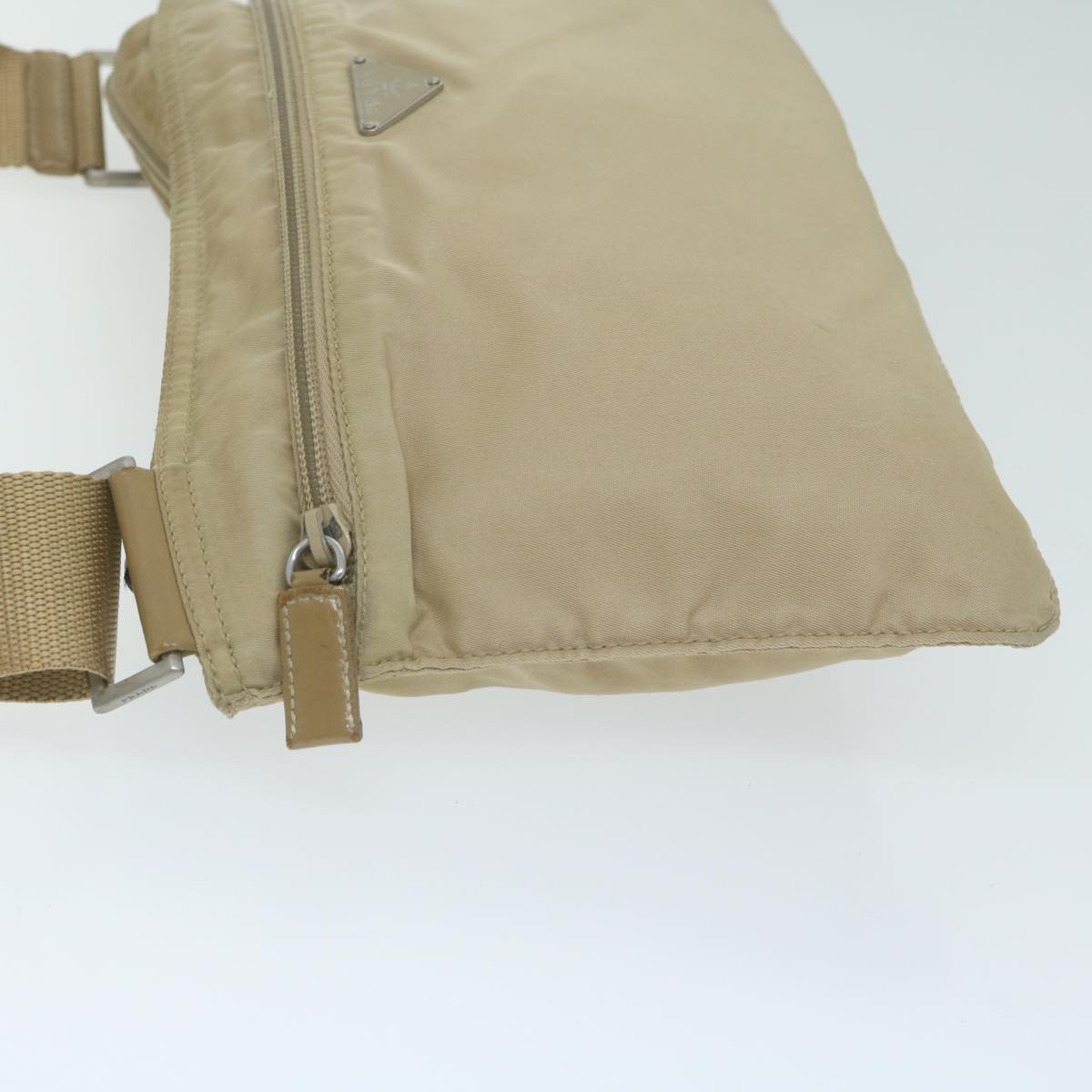 PRADA Shoulder Bag Nylon Beige 64646