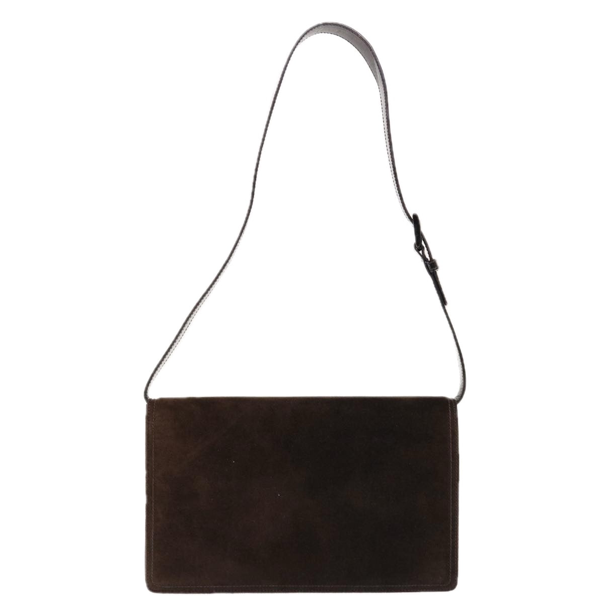 PRADA Shoulder Bag Suede Brown 64709
