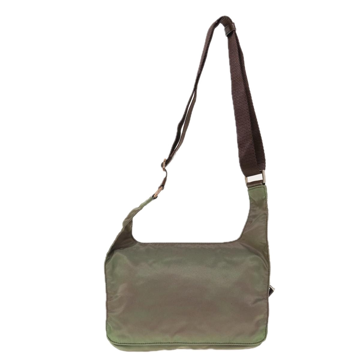 PRADA Shoulder Bag Nylon Khaki 64758